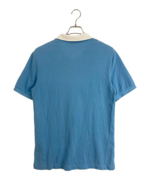 PRADA（プラダ）PRADA (プラダ) PRADA (プラダ) ポロシャツ スカイブルー×ホワイト サイズ:Lの古着・服飾アイテム