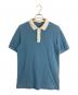 PRADA（プラダ）の古着「PRADA (プラダ) ポロシャツ」｜スカイブルー×ホワイト