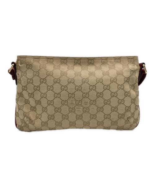GUCCI（グッチ）GUCCI (グッチ) GUCCI GGキャンバス ショルダーバッグ ブラウンの古着・服飾アイテム