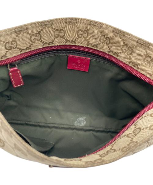 GUCCI（グッチ）GUCCI (グッチ) GUCCI GGキャンバス ショルダーバッグ ブラウンの古着・服飾アイテム