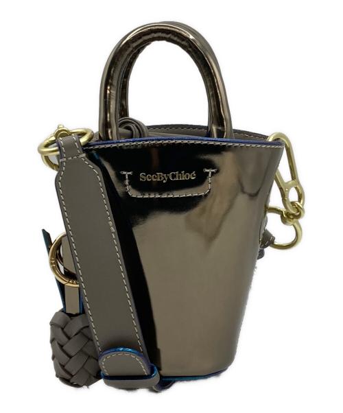 SEE BY CHLOE（シーバイクロエ）SEE BY CHLOE (シーバイクロエ) 巾着ショルダーバッグ ゴールドの古着・服飾アイテム