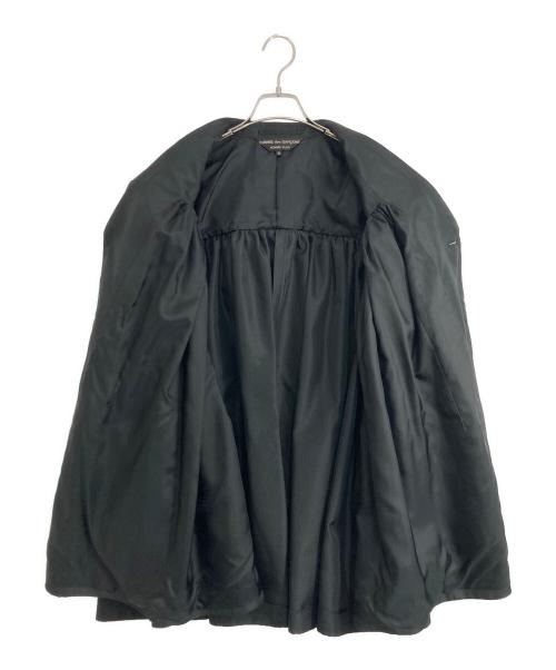 COMME des GARCONS HOMME PLUS（コムデギャルソンオムプリュス）COMME des GARCONS HOMME PLUS (コムデギャルソンオムプリュス) COMME des GARCONS HOMME PLUS (コムデギャルソンオムプリュス) カーテンプリーツジャケット ブラック サイズ:Mの古着・服飾アイテム