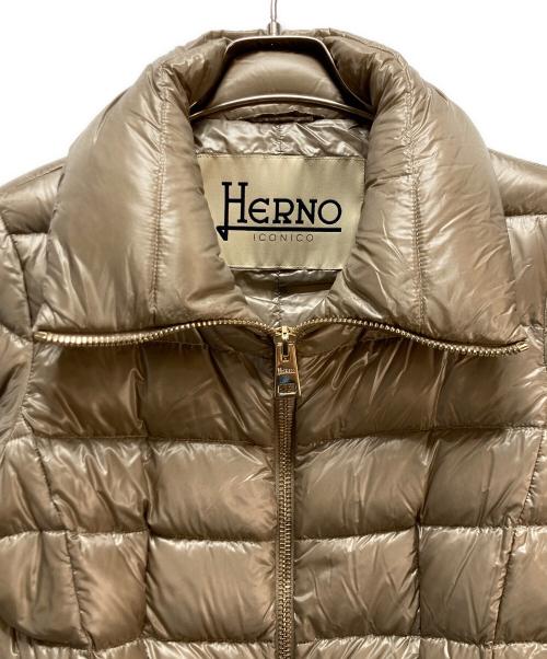HERNO（ヘルノ）HERNO (ヘルノ) HERNO Maria Zipped Jacket グレージュ サイズ:38の古着・服飾アイテム