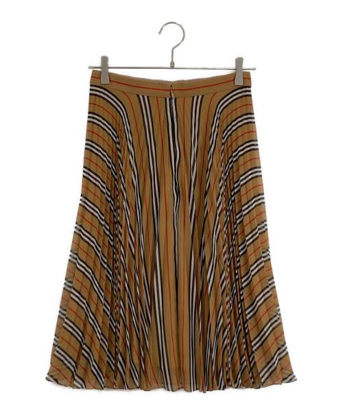 BURBERRY（バーバリー）BURBERRY (バーバリー) 19SS Rersby プリーツスカート ブラウン サイズ:UK 6の古着・服飾アイテム