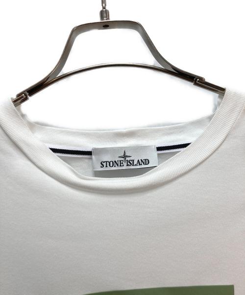 STONE ISLAND（ストーンアイランド）STONE ISLAND (ストーンアイランド) 半袖カットソー ホワイト サイズ:Mの古着・服飾アイテム