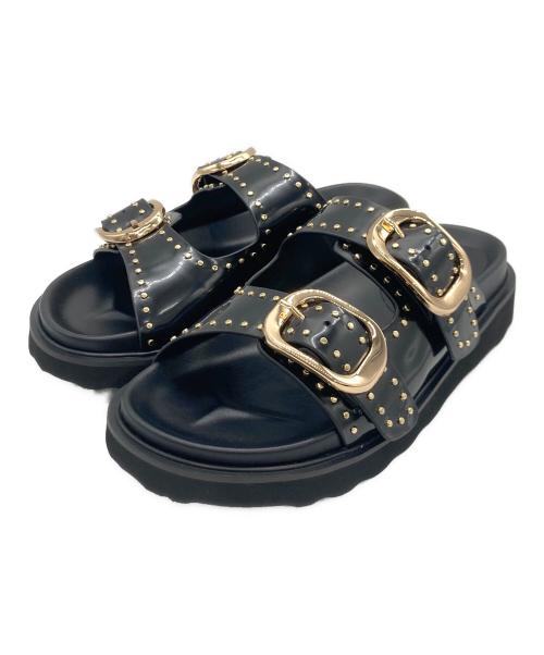 MOHI（モヒ）MOHI (モヒ) MOHI スタッズサンダル ブラック サイズ:37の古着・服飾アイテム