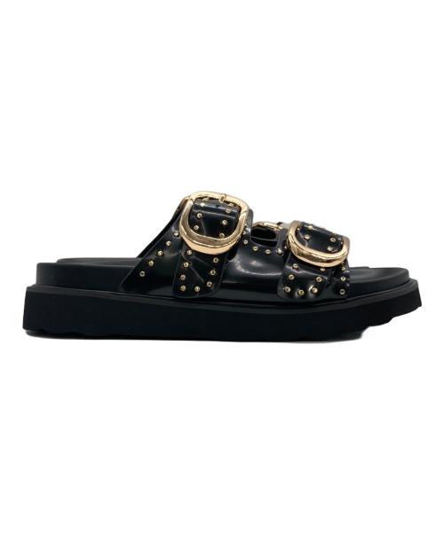 MOHI（モヒ）MOHI (モヒ) MOHI スタッズサンダル ブラック サイズ:37の古着・服飾アイテム