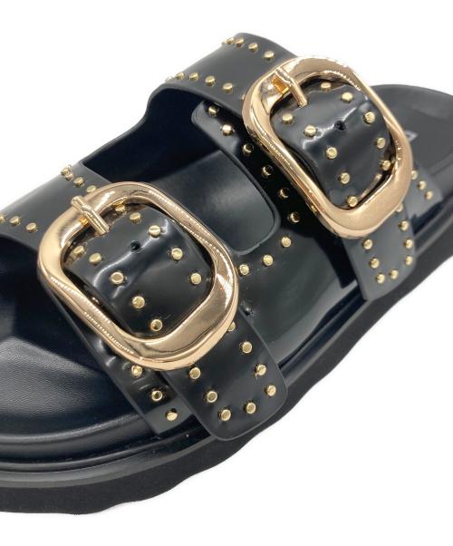 MOHI（モヒ）MOHI (モヒ) MOHI スタッズサンダル ブラック サイズ:37の古着・服飾アイテム