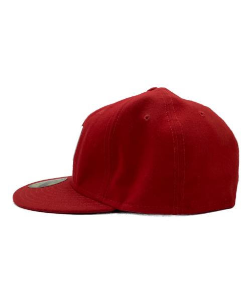New Era（ニューエラ）New Era (ニューエラ) キャップ レッド サイズ:7 3/8の古着・服飾アイテム