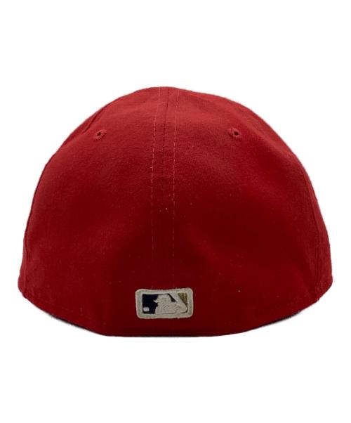 New Era（ニューエラ）New Era (ニューエラ) キャップ レッド サイズ:7 3/8の古着・服飾アイテム