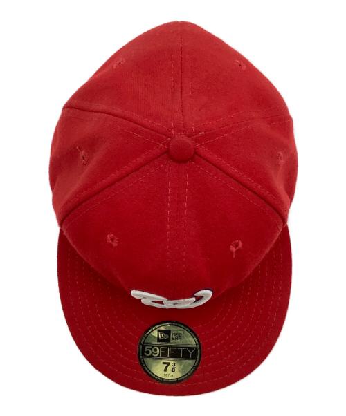 New Era（ニューエラ）New Era (ニューエラ) キャップ レッド サイズ:7 3/8の古着・服飾アイテム