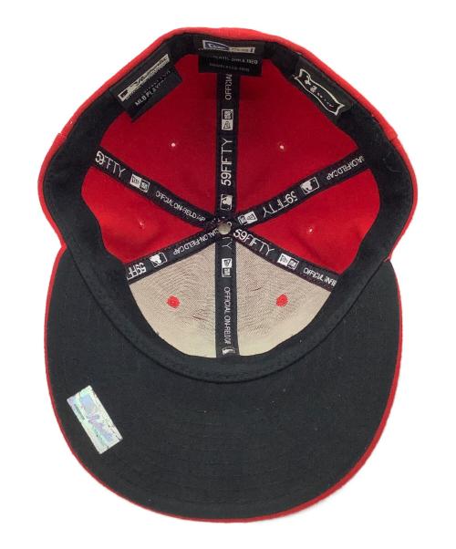 New Era（ニューエラ）New Era (ニューエラ) キャップ レッド サイズ:7 3/8の古着・服飾アイテム