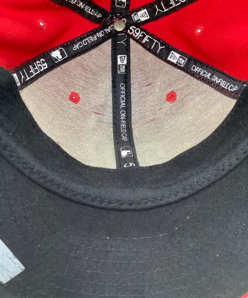 New Era（ニューエラ）New Era (ニューエラ) キャップ レッド サイズ:7 3/8の古着・服飾アイテム