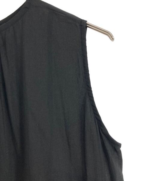 SLOBE IENA（スローブ イエナ）SLOBE IENA (スローブ イエナ) SLOBE IENA ペプラムギャザーブラウス ブラック サイズ:Fの古着・服飾アイテム