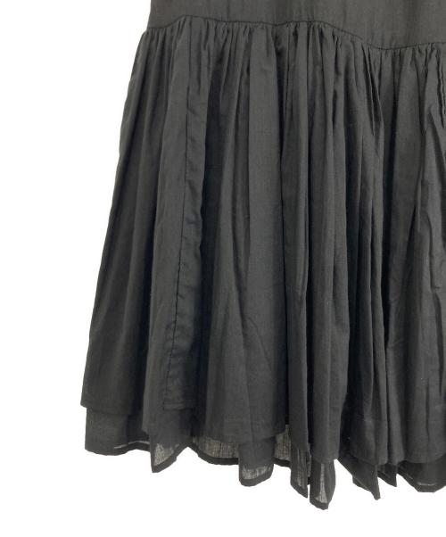 SLOBE IENA（スローブ イエナ）SLOBE IENA (スローブ イエナ) SLOBE IENA ペプラムギャザーブラウス ブラック サイズ:Fの古着・服飾アイテム