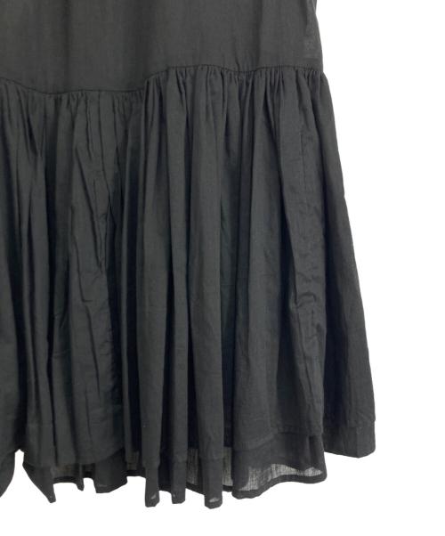 SLOBE IENA（スローブ イエナ）SLOBE IENA (スローブ イエナ) SLOBE IENA ペプラムギャザーブラウス ブラック サイズ:Fの古着・服飾アイテム