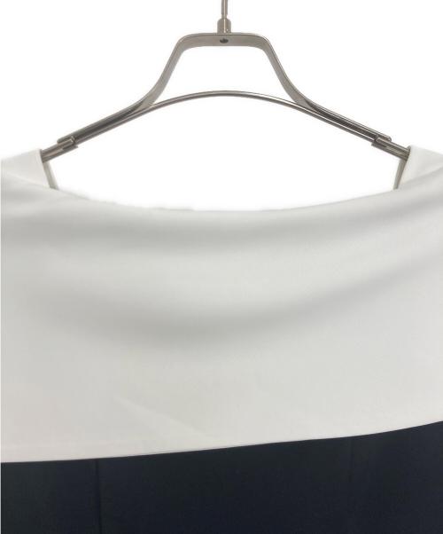 Apuweiser-riche（アプワイザーリッシェ）Apuweiser-riche (アプワイザーリッシェ) アシメオフネックブラウス ブラック×ホワイト サイズ:1の古着・服飾アイテム