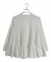 YORI (ヨリ) ティアードストレッチブラウス ホワイト サイズ:36：15000円