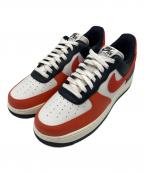 NIKEナイキ）の古着「AIR FORCE 1 07 LV8」｜ブラック×ホワイト×オレンジ