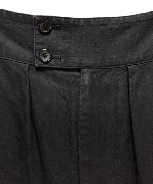 MARGARET HOWELL（マーガレットハウエル）MARGARET HOWELL (マーガレットハウエル) リネンコットンツイルハーフパンツ ブラック サイズ:1の古着・服飾アイテム