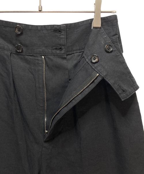 MARGARET HOWELL（マーガレットハウエル）MARGARET HOWELL (マーガレットハウエル) リネンコットンツイルハーフパンツ ブラック サイズ:1の古着・服飾アイテム