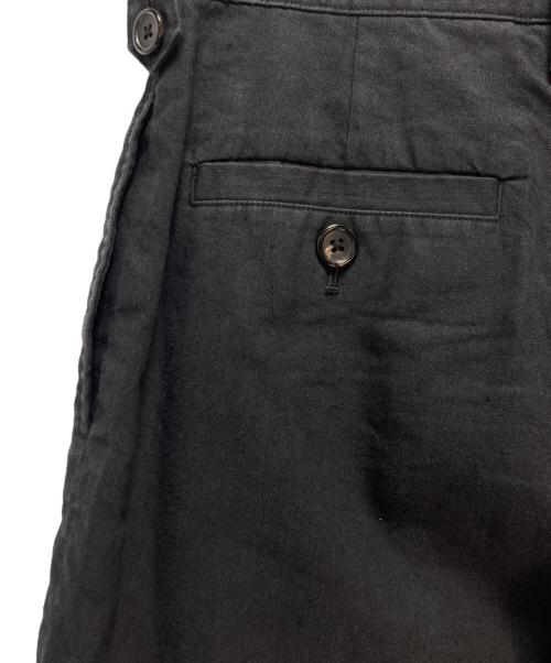 MARGARET HOWELL（マーガレットハウエル）MARGARET HOWELL (マーガレットハウエル) リネンコットンツイルハーフパンツ ブラック サイズ:1の古着・服飾アイテム