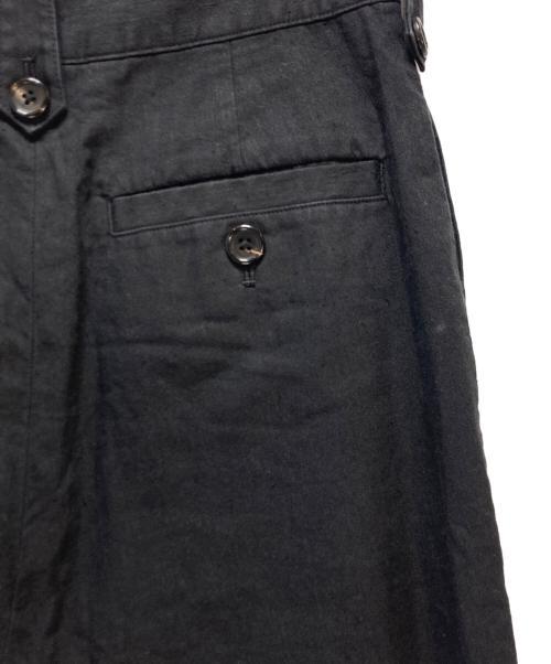 MARGARET HOWELL（マーガレットハウエル）MARGARET HOWELL (マーガレットハウエル) リネンコットンツイルハーフパンツ ブラック サイズ:1の古着・服飾アイテム