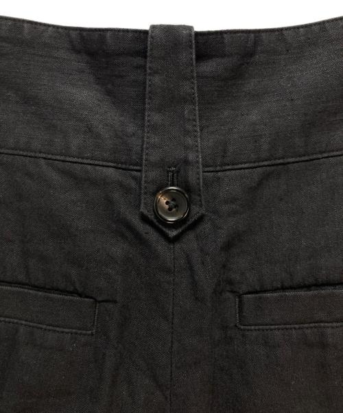 MARGARET HOWELL（マーガレットハウエル）MARGARET HOWELL (マーガレットハウエル) リネンコットンツイルハーフパンツ ブラック サイズ:1の古着・服飾アイテム