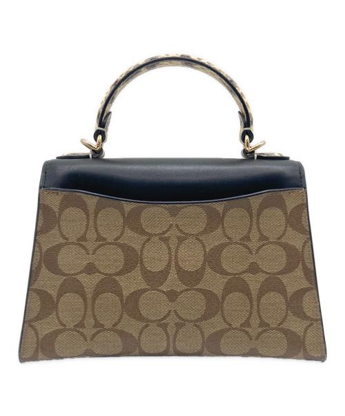 COACH（コーチ）COACH (コーチ) ショルダーバッグ ブラウン×ブラックの古着・服飾アイテム