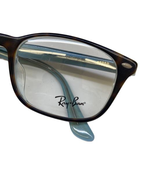RAY-BAN（レイバン）RAY-BAN (レイバン) 眼鏡 ブラウン×スカイブルーの古着・服飾アイテム
