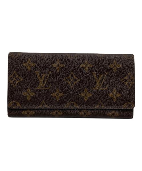 LOUIS VUITTON（ルイ ヴィトン）LOUIS VUITTON (ルイ ヴィトン) ポルトフォイユ3 カクトクレディ 札入れ ブラウンの古着・服飾アイテム
