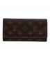 LOUIS VUITTON（ルイ ヴィトン）の古着「ポルトフォイユ3 カクトクレディ 札入れ」｜ブラウン