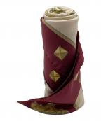 HERMESエルメス）の古着「HERMES（エルメス）シルクスカーフ」｜ワインレッド×ベージュ