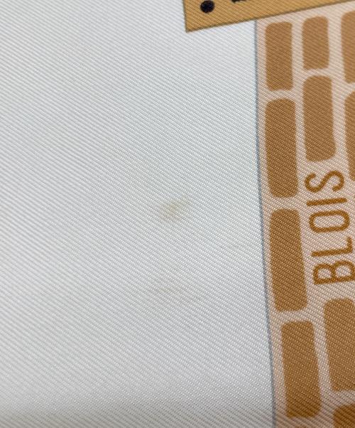 HERMES（エルメス）HERMES (エルメス) HERMES（エルメス）シルクスカーフ グリーン×アイボリーの古着・服飾アイテム