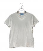PRADAプラダ）の古着「バックトライアングルTシャツ」｜ホワイト