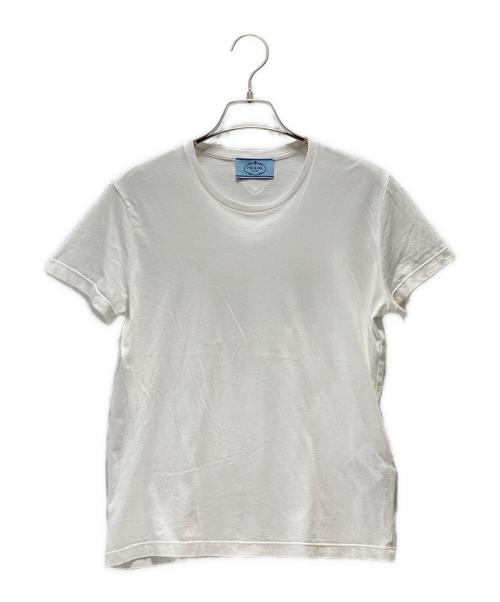 PRADA（プラダ）PRADA (プラダ) バックトライアングルTシャツ ホワイト サイズ:Mの古着・服飾アイテム