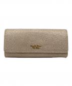 Samantha Thavasa PETIT CHOICEサマンサタバサプチチョイス）の古着「Samantha Thavasa PETIT CHOICE 長財布」｜ゴールド