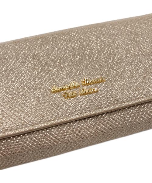 Samantha Thavasa PETIT CHOICE（サマンサタバサプチチョイス）Samantha Thavasa PETIT CHOICE (サマンサタバサプチチョイス) Samantha Thavasa PETIT CHOICE 長財布 ゴールドの古着・服飾アイテム
