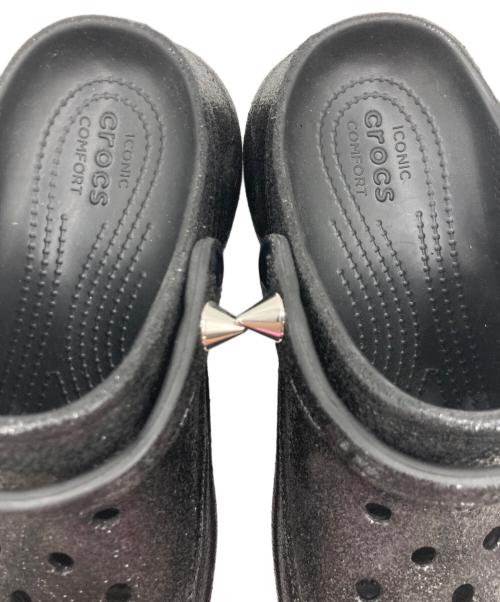 crocs（クロックス）crocs (クロックス) crocs Classic BAE Glitter Stud Clog ブラック サイズ:8の古着・服飾アイテム