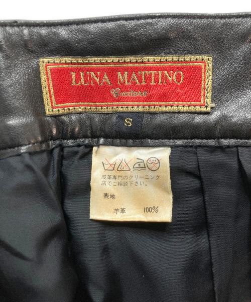 LUNA MATTINO（ルナマティーノ）LUNA MATTINO (ルナマティーノ) luna mattino ラムレザーパンツ ブラック サイズ:Sの古着・服飾アイテム