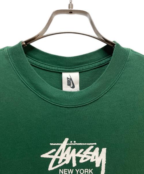 NIKE（ナイキ）NIKE (ナイキ) stussy (ステューシー) NIKE × STUSSY INTERNATIONAL TEE グリーン サイズ:Mの古着・服飾アイテム