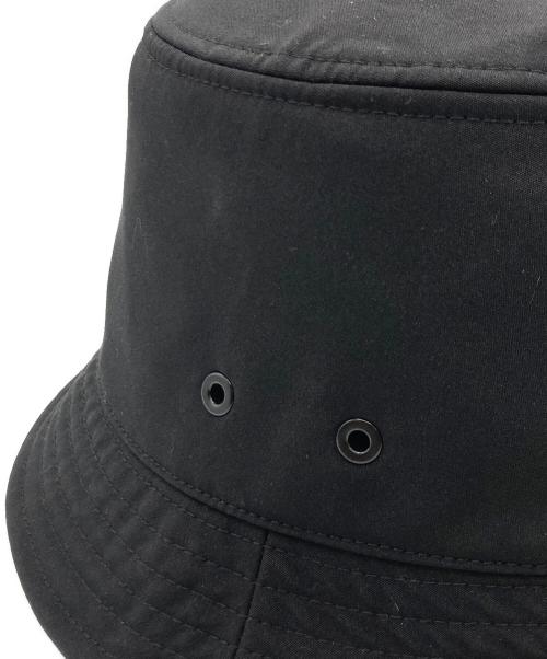 MONCLER（モンクレール）MONCLER (モンクレール) MONCLER ロゴワッペン バケットハット ブラック サイズ:Lの古着・服飾アイテム