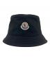 MONCLER (モンクレール) MONCLER ロゴワッペン バケットハット ブラック サイズ:L：18000円