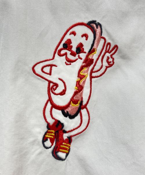 KENZO（ケンゾー）KENZO (ケンゾー) KENZO Paris Button Embroidered Hot Dog Ice Cream Shirt ホワイト サイズ:38の古着・服飾アイテム