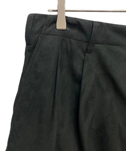 Essay（エッセイ）Essay (エッセイ) Synthetic Suede Wide Military Trousers ブラック サイズ:2の古着・服飾アイテム