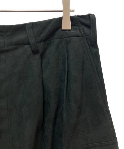 Essay（エッセイ）Essay (エッセイ) Synthetic Suede Wide Military Trousers ブラック サイズ:2の古着・服飾アイテム