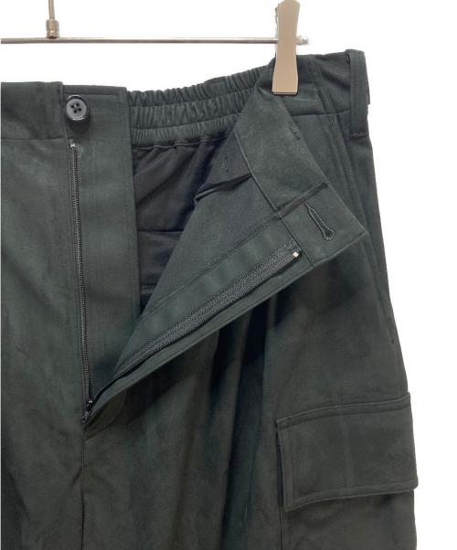 Essay（エッセイ）Essay (エッセイ) Synthetic Suede Wide Military Trousers ブラック サイズ:2の古着・服飾アイテム