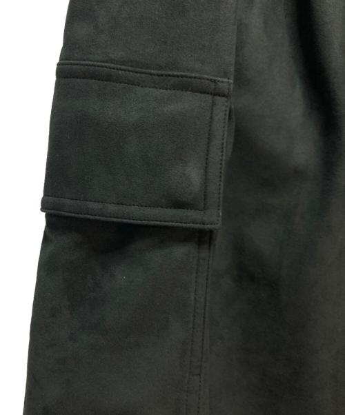 Essay（エッセイ）Essay (エッセイ) Synthetic Suede Wide Military Trousers ブラック サイズ:2の古着・服飾アイテム