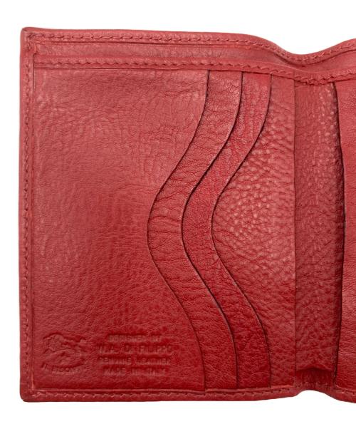 IL BISONTE（イル ビゾンテ）IL BISONTE (イル ビゾンテ) IL BISONTE(イル ビゾンテ) 2つ折り財布 レッドの古着・服飾アイテム