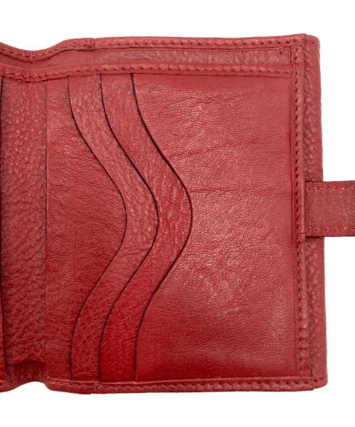 IL BISONTE（イル ビゾンテ）IL BISONTE (イル ビゾンテ) IL BISONTE(イル ビゾンテ) 2つ折り財布 レッドの古着・服飾アイテム